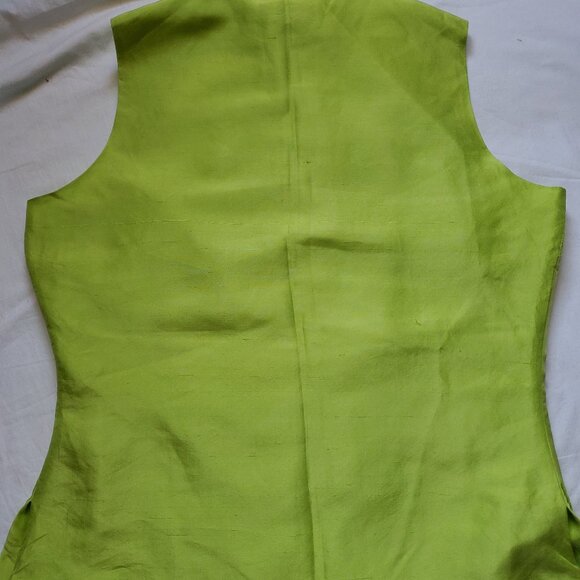 Anne Carson silk sleeveless lined blouse sz M - Picture 3 of 6